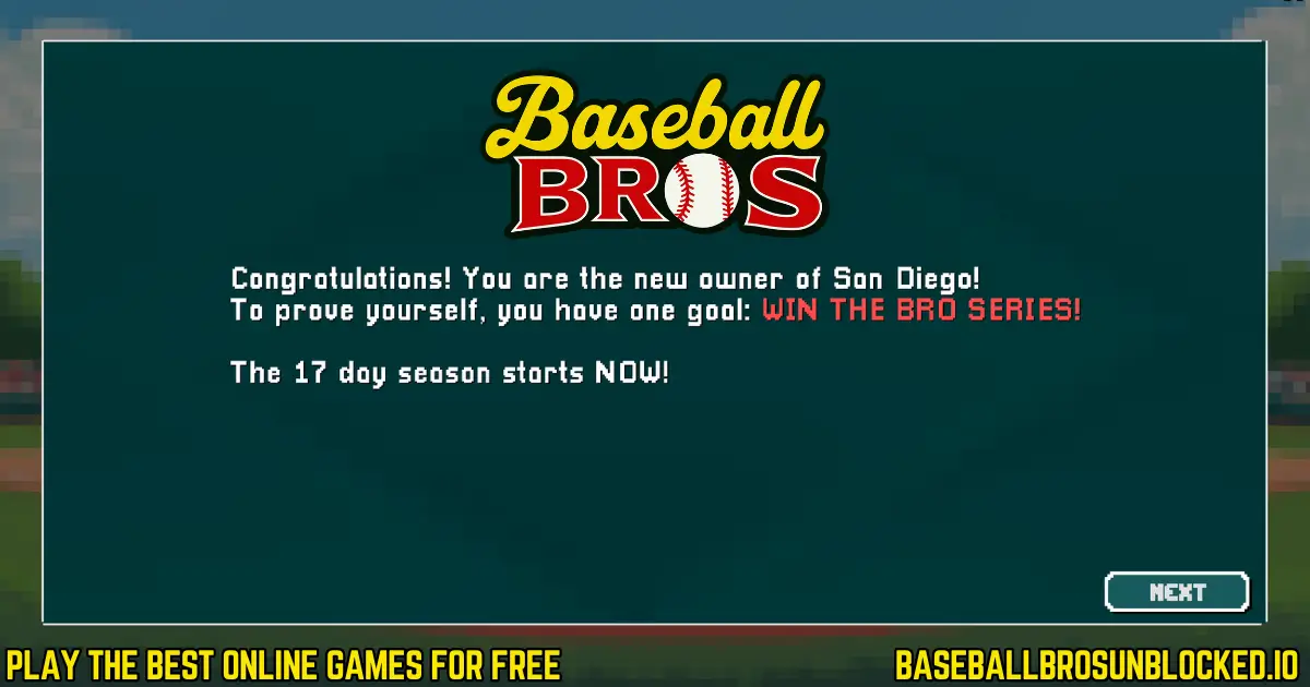 Baseball Bros Franchise Mode